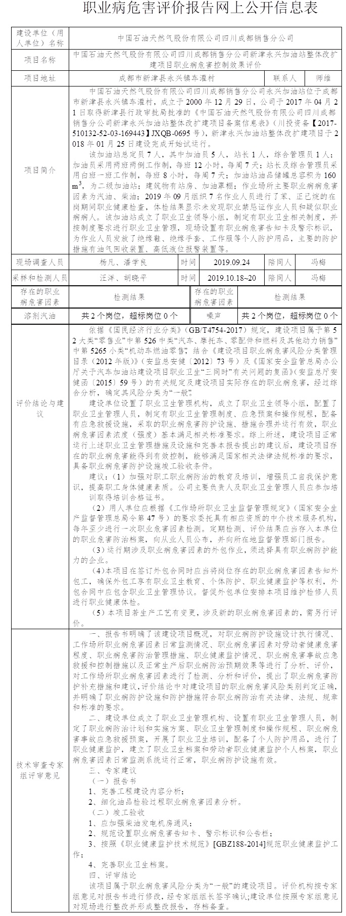 中国石油天然气股份有限公司四川成都销售分公司新津永兴加油站整体改扩建项目职业病危害控制效果评价.jpg