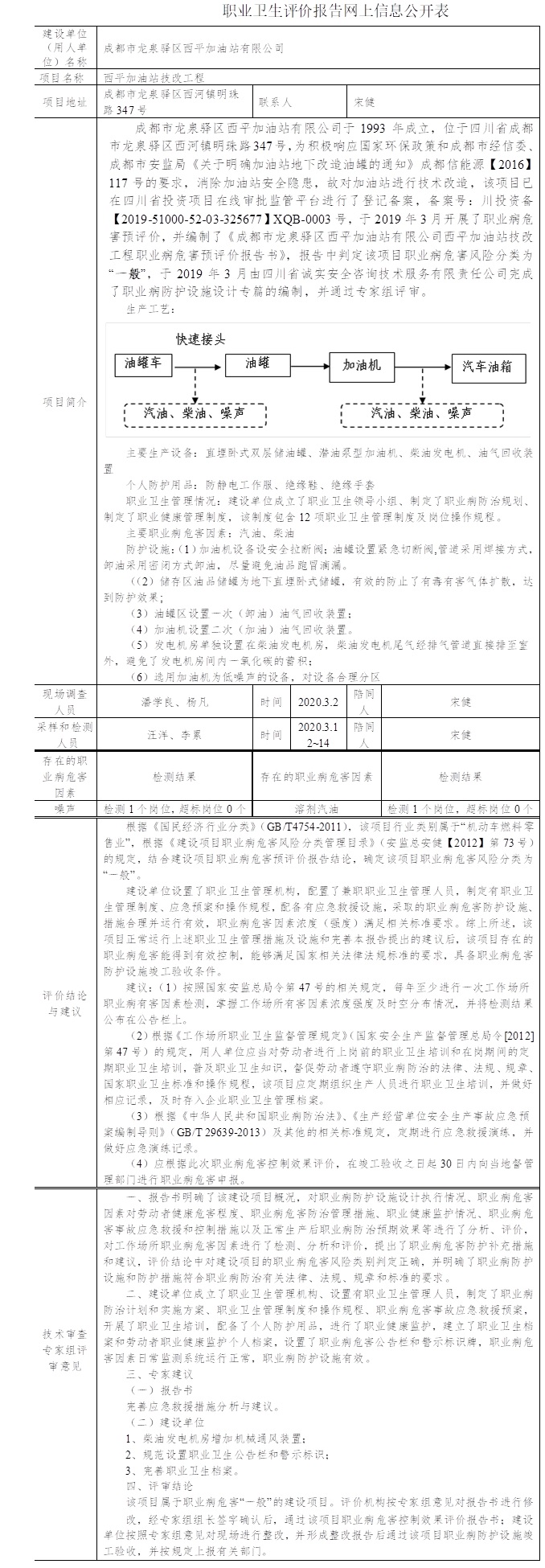 成都市龙泉驿区西平加油站有限公司西平加油站技改工程职业病危害控制效果评价.jpg