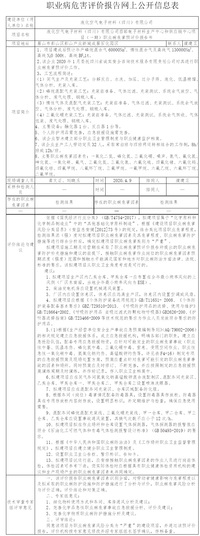 液化空气电子材料（四川）有限公司西部电子材料生产中心和供应链中心项目（一期）职业病危害预评价.jpg