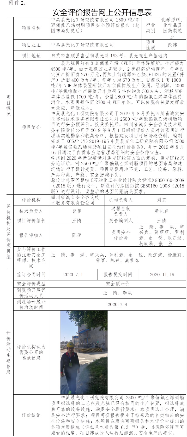 中昊晨光化工研究院有限公司2500吨每年聚偏氟乙烯树脂项目安全预评价（总图布局变更后）.jpg