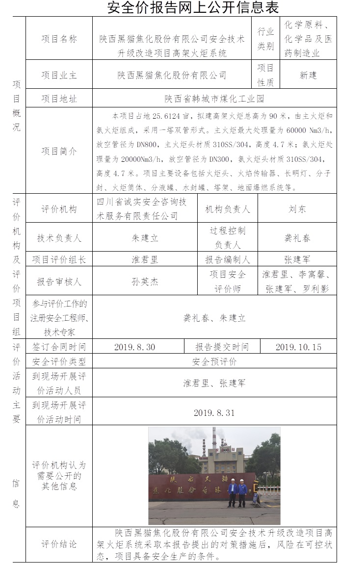 陕西黑猫焦化股份有限公司安全技术升级改造项目高架火炬系统安全预评价.jpg
