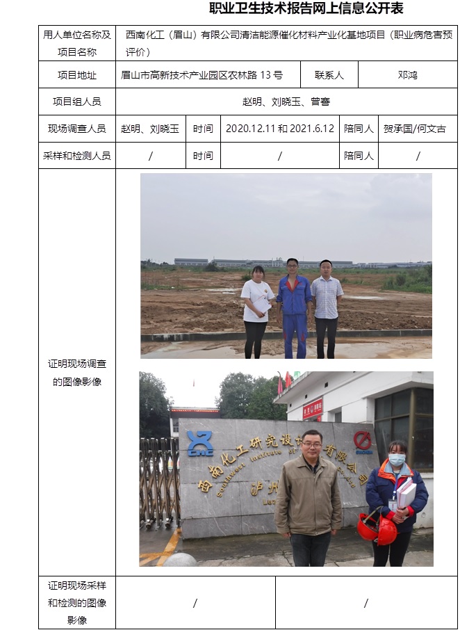 西南化工（眉山）有限公司清洁能源催化材料产业化基地项目（职业病危害预评价）.jpg