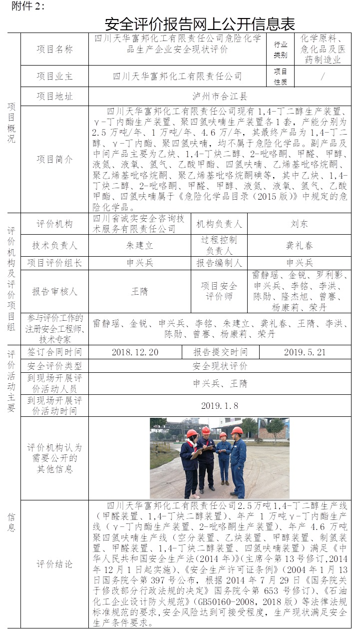 四川天华富邦化工有限责任公司危险化学品生产企业安全现状评价.jpg