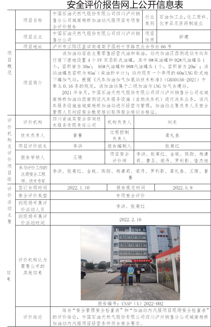 中国石油天然气股份有限公司四川泸州销售分公司城南杨桥加油站汽服项目专项安全评价.jpg