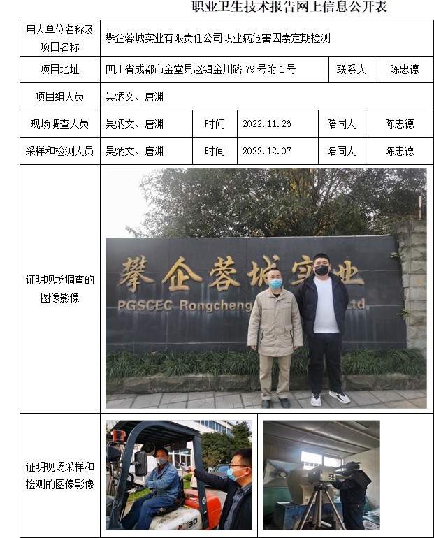 攀企蓉城实业有限责任公司职业病危害因素定期检测.jpg