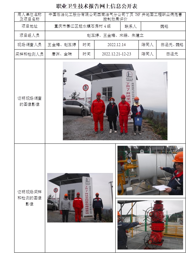 中国石油化工股份有限公司西南油气分公司丁页7HF井地面工程职业病危害控制效果评价.jpg