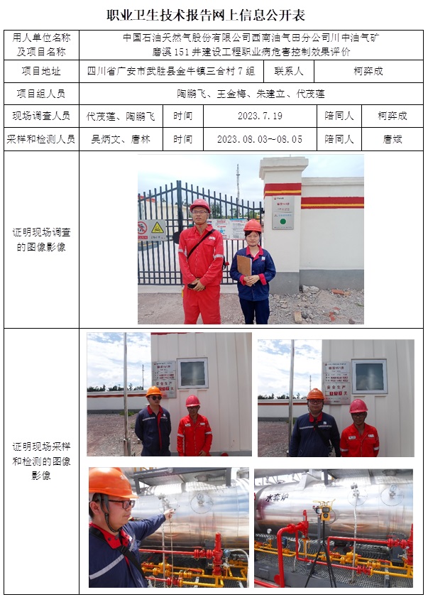 CSZP（K）2023-046 中国石油天然气股份有限公司西南油气田分公司川中油气矿磨溪151井建设工程职业病危害控制效果评价（10月中旬）.jpg