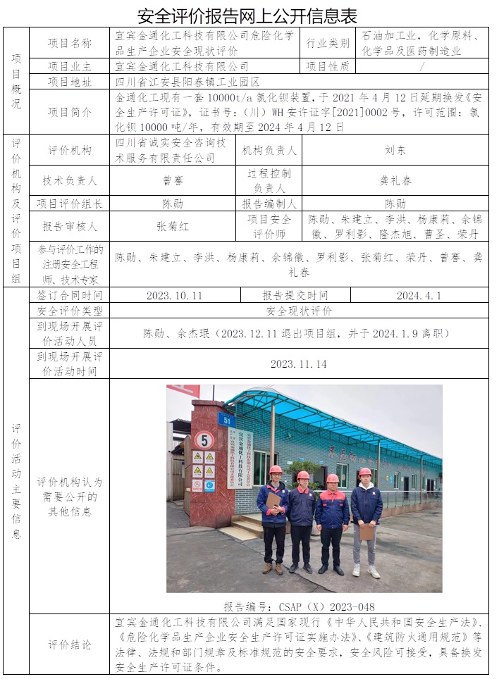 CSAP（X）2023-048 宜宾金通化工科技有限公司危险化学品生产企业安全现状评价.jpg