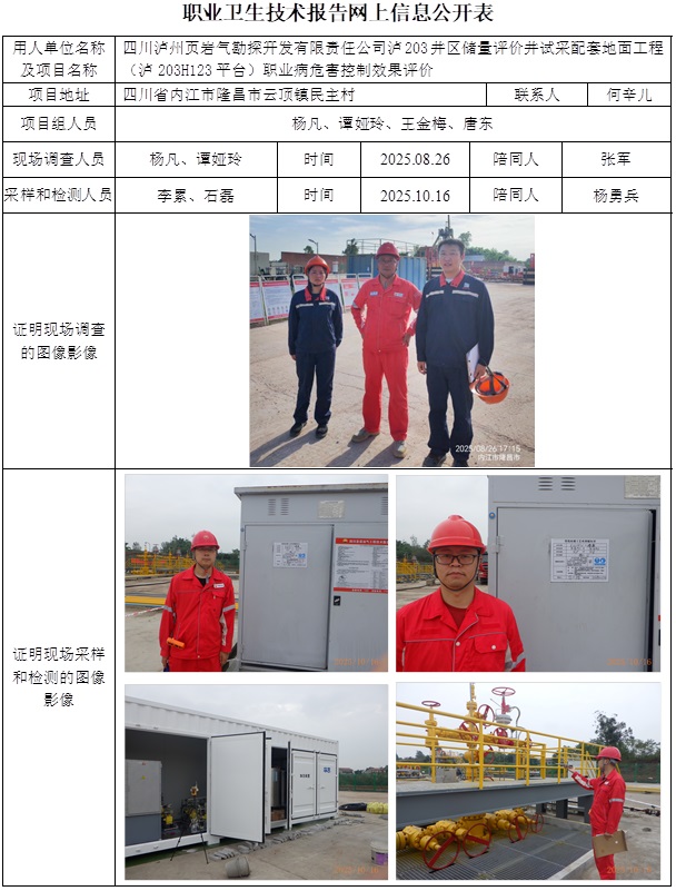 2025.12.30+CSZP(K)2025-083+四川泸州页岩气勘探开发有限责任公司泸203井区储量评价井试采配套地面工程（泸203H123平台）职业病危害控制效果评价网上公开信息表.jpg