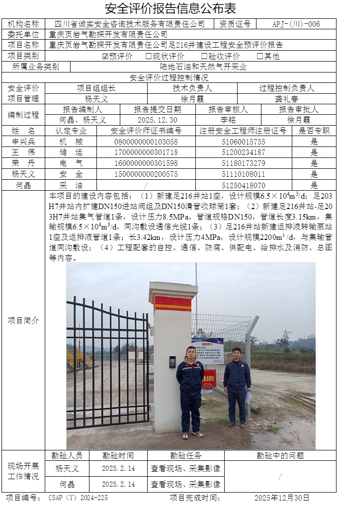 CSAP（Y）2024-225 重庆页岩气勘探开发有限责任公司足216井建设工程安全预评价报告-网上公示信息1.jpg