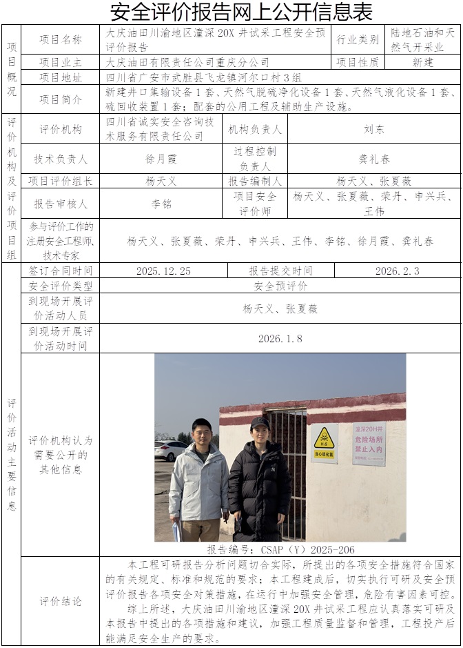 CSAP（Y）2025-206-大庆油田有限责任公司重庆分公司大庆油田川渝地区潼深20X井试采工程安全预评价报告.jpg